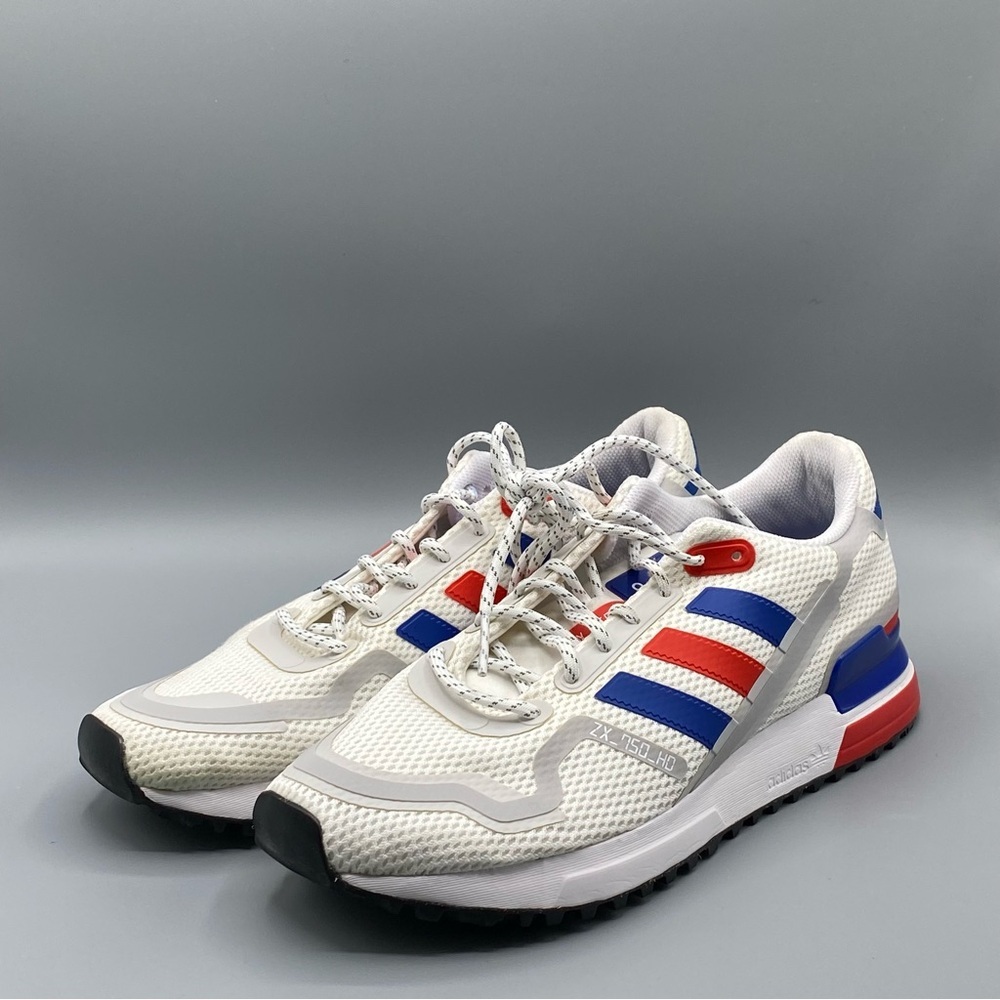 ADIDAS Shoes ZX 750 White COLLEGIATE ROYAL RED Running​